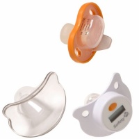 Safety 1st Comfort Check Pacifier Thermometer with Pacifier Medicine Dispenser Safety 1st Comfort Check Pacifier Thermometer with Pacifier Medicine Dispenser