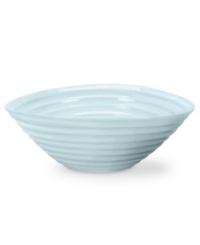 From celebrated chef and writer, Sophie Conran, comes incredibly durable dinnerware for every step of the meal, from oven to table. A ribbed texture gives this cereal bowl the charming look of traditional hand thrown pottery. Shown in white. From celebrated chef and writer, Sophie Conran, comes incredibly durable dinnerware for every step of the meal, from oven to table. A ribbed texture gives this cereal bowl the charming look of traditional hand thrown pottery. Shown in white.