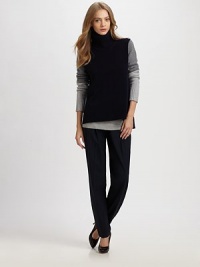 Distinctive colorblocking elevates this slouchy wool and cashmere pullover.Slouchy turtleneckLong sleevesPullover styleRibbed trim70% wool/30% cashmereDry cleanImportedModel shown is 5'9 (175cm) wearing US size Small. Distinctive colorblocking elevates this slouchy wool and cashmere pullover.Slouchy turtleneckLong sleevesPullover styleRibbed trim70% wool/30% cashmereDry cleanImportedModel shown is 5'9 (175cm) wearing US size Small.