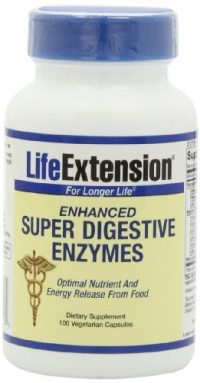 Life Extension Enhanced Super Digestive Enzyme, 100  Vegetarian Capsules