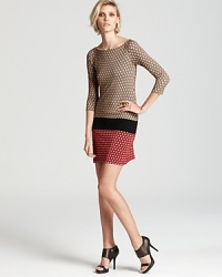 Bailey 44's geometric print dress adopts a dropwaist-inspired silhouette. An easy, pullover style completes this effortless look. Bailey 44's geometric print dress adopts a dropwaist-inspired silhouette. An easy, pullover style completes this effortless look.
