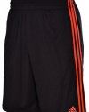 Adidas Men's Triple Up 2.0 Mesh Basketball Shorts-Black/Infrared