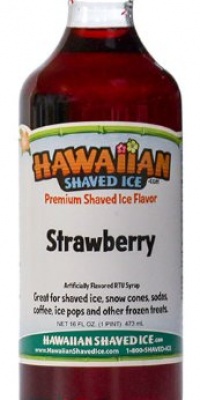 Hawaiian Shaved Ice - Strawberry Snow Cone & Shaved Ice Syrup - 16 Ounces Hawaiian Shaved Ice - Strawberry Snow Cone & Shaved Ice Syrup - 16 Ounces