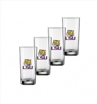 NCAA Louisiana State Fightin Tigers Set of 4 Highball Glasses, 16-Ounce NCAA Louisiana State Fightin Tigers Set of 4 Highball Glasses, 16-Ounce