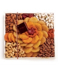 Surprise someone special with this Rose gift set exclusively from Torn Ranch. This collection features peaches, jumbo pears, jumbo almonds, jumbo cashews, smoky almonds, apricots, California colossal pistachios, and ruby red plums, all presented in a flower design in a natural wooden serving tray. Surprise someone special with this Rose gift set exclusively from Torn Ranch. This collection features peaches, jumbo pears, jumbo almonds, jumbo cashews, smoky almonds, apricots, California colossal pistachios, and ruby red plums, all presented in a flower design in a natural wooden serving tray.
