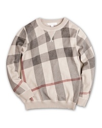 A classic, fall-perfect sweater in Burberry's signature check. A classic, fall-perfect sweater in Burberry's signature check.