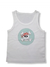 Light of Mine Designs Pirate on Aqua Rib Cotton Infant Tank Top, 6-12 Months Light of Mine Designs Pirate on Aqua Rib Cotton Infant Tank Top, 6-12 Months