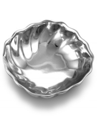 The perfect size for serving small hors d'oeuvres like olives or dips and sauces, this versatile bowl complements the rest of the Eddy collection from Wilton Armetale. Named for a circular current that runs contrary to a main current, this lovely design illustrates the natural phenomenon with beauty and charm. (Clearance) The perfect size for serving small hors d'oeuvres like olives or dips and sauces, this versatile bowl complements the rest of the Eddy collection from Wilton Armetale. Named for a circular current that runs contrary to a main current, this lovely design illustrates the natural phenomenon with beauty and charm. (Clearance)