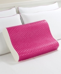 Sleep well at night by showing your support for breast cancer with Comfort Revolution's Cool Comfort Hydraluxe Gel and Foam Contour Breast Cancer Pillow. The perfect combination of coolness and comfort, this pillow features memory foam and Hydraluxe gel technology for individualized support. The contour design is ideal for back sleepers. Also comes with a mesh cover for extra breathability and protection. Sleep well at night by showing your support for breast cancer with Comfort Revolution's Cool Comfort Hydraluxe Gel and Foam Contour Breast Cancer Pillow. The perfect combination of coolness and comfort, this pillow features memory foam and Hydraluxe gel technology for individualized support. The contour design is ideal for back sleepers. Also comes with a mesh cover for extra breathability and protection.