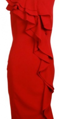 Cascade Ruffle Sheath Dress