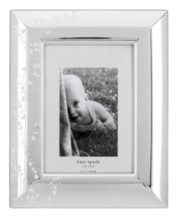 An instant classic from kate spade, the Gardner Street picture frame features stems of leafy foliage flourishing in brilliant silver plate. A thoughtful gift for brides-to-be and beautiful addition to modern decor. An instant classic from kate spade, the Gardner Street picture frame features stems of leafy foliage flourishing in brilliant silver plate. A thoughtful gift for brides-to-be and beautiful addition to modern decor.
