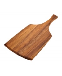 Showcase yummy cheeses, fruit, crackers and more on a paddle of richly colored acacia wood. With an integrated handle, the Classic Fjord server from Dansk shuttles snacks out of the kitchen and onto your table. Showcase yummy cheeses, fruit, crackers and more on a paddle of richly colored acacia wood. With an integrated handle, the Classic Fjord server from Dansk shuttles snacks out of the kitchen and onto your table.