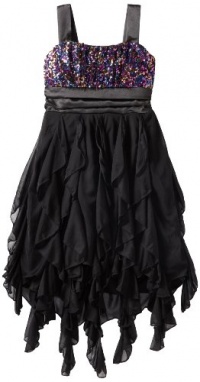 Ruby Rox Girls 7-16 Sequin Top with Corkscrew Skirt, Black/Multi, Medium Ruby Rox Girls 7-16 Sequin Top with Corkscrew Skirt, Black/Multi, Medium