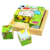 Bigjigs Toys BJ536 Animal Cube Puzzle Bigjigs Toys BJ536 Animal Cube Puzzle