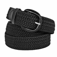 Black Braided Elastic Stretch Belt Black Braided Elastic Stretch Belt