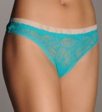Calvin Klein Womens Luxe Thong, Aerial Green, Medium Calvin Klein Womens Luxe Thong, Aerial Green, Medium