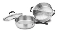 Weight Watchers WWS3-3524 3-Piece Stainless Steaming/Sauté Set Weight Watchers WWS3-3524 3-Piece Stainless Steaming/Sauté Set