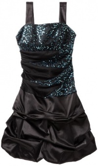 Ruby Rox Kids Girls 7-16 Teal Sequin Cut-Out Pick-Up, Teal/Black, 8 Ruby Rox Kids Girls 7-16 Teal Sequin Cut-Out Pick-Up, Teal/Black, 8