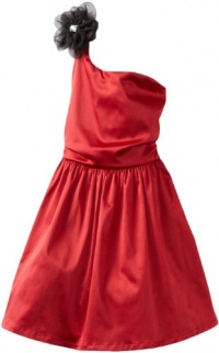 Ruby Rox Kids Girls 7-16 Red One-Shoulder Party Dress, Red, 12 Ruby Rox Kids Girls 7-16 Red One-Shoulder Party Dress, Red, 12