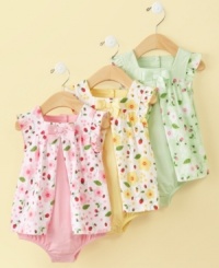 The perfect pick. Ruffles and flowers make this sundress from First Impressions the best choice when you want to show her softer side. The perfect pick. Ruffles and flowers make this sundress from First Impressions the best choice when you want to show her softer side.