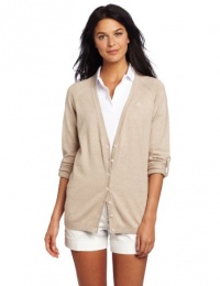 Fred Perry Women's V-Neck Cardigan, Oyster, 8US/12UK Fred Perry Women's V-Neck Cardigan, Oyster, 8US/12UK