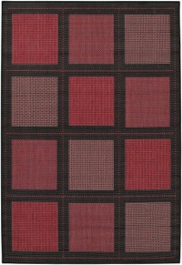 Couristan 1043/4000 Recife Summit 5-Feet 3-Inch by 7-Feet 6-Inch Rug, Terra Cotta and Black Couristan 1043/4000 Recife Summit 5-Feet 3-Inch by 7-Feet 6-Inch Rug, Terra Cotta and Black