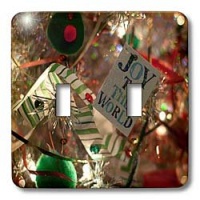 Jos Fauxtographee Holiday - A Joy To The World Ornament Hanging on a Christmas Tree in Mesquite, Nevada - Light Switch Covers - double toggle switch Jos Fauxtographee Holiday - A Joy To The World Ornament Hanging on a Christmas Tree in Mesquite, Nevada - Light Switch Covers - double toggle switch