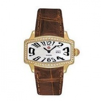 Michele Women's MWW08C000011 Coquette Retro Diamond Gold Leather Watch Michele Women's MWW08C000011 Coquette Retro Diamond Gold Leather Watch