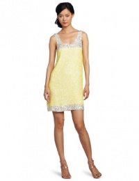 French Connection Women's Fast Rainbow Sequins Dress, Gold, 2 French Connection Women's Fast Rainbow Sequins Dress, Gold, 2