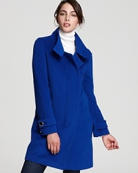 Top your winter looks with vibrant color with this richly hued Trina Turk coat in a luxe wool blend. Top your winter looks with vibrant color with this richly hued Trina Turk coat in a luxe wool blend.