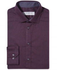 Step above basic with this slim-fit dress shirt from Marc New York. Step above basic with this slim-fit dress shirt from Marc New York.