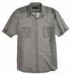 Tasso Elba Mens Sea Dbl W pane Check Button Up - Style 34165KC500