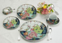 Mottahedeh Tobacco Leaf Five Piece Place Setting Mottahedeh Tobacco Leaf Five Piece Place Setting