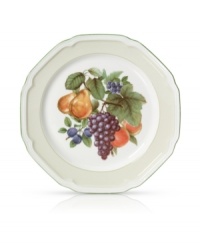 The perfect pick! An antique print and evergreen edge add classic character to the traditional Antique Orchard charger plates from Mikasa. The colors of an orchard at the peak of season create a fresh and natural perspective in durable porcelain. The perfect pick! An antique print and evergreen edge add classic character to the traditional Antique Orchard charger plates from Mikasa. The colors of an orchard at the peak of season create a fresh and natural perspective in durable porcelain.