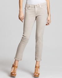 A fresh alternative to your basic blues, these AG Adriano Goldschmied twill jeans feature a chic roll-up hem. A fresh alternative to your basic blues, these AG Adriano Goldschmied twill jeans feature a chic roll-up hem.
