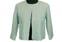 Eileen Fisher Cropped Jacket with Three Quarter Sleeve Cornflower Small Eileen Fisher Cropped Jacket with Three Quarter Sleeve Cornflower Small