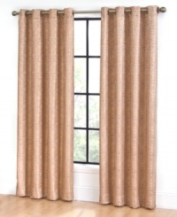Keep it sleek and sophisticated with the Montclair window panel. Fitted with a grommeted header, this shimmering jacquard window panel offers chic, minimalist style. Keep it sleek and sophisticated with the Montclair window panel. Fitted with a grommeted header, this shimmering jacquard window panel offers chic, minimalist style.