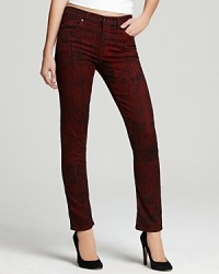 A subtle snake print puts an exotic spin on these Citizens of Humanity skinny jeans. A subtle snake print puts an exotic spin on these Citizens of Humanity skinny jeans.