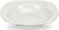 Portmeirion Fleur De Lys Grey Rimmed Soup Bowl, Set of 4 Portmeirion Fleur De Lys Grey Rimmed Soup Bowl, Set of 4