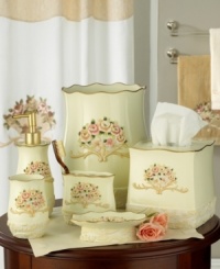 Bring the grace of your favorite garden into your bathroom with this tumbler. Adorned with radiant roses, your nightly glass of water has never felt so elegant. Bring the grace of your favorite garden into your bathroom with this tumbler. Adorned with radiant roses, your nightly glass of water has never felt so elegant.