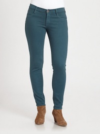 You will fall for these denim leggings offering a to-die-for fit, thanks to the perfect amount of stretch.Belt loopsButton closureZip flyInseam, about 30Cotton/elastaneMachine washMade in USA You will fall for these denim leggings offering a to-die-for fit, thanks to the perfect amount of stretch.Belt loopsButton closureZip flyInseam, about 30Cotton/elastaneMachine washMade in USA