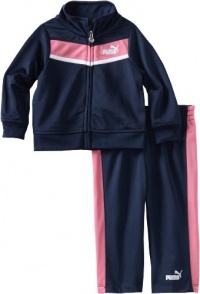 Puma - Kids Baby-Girls Infant Tricot Track Jacket And Pant Set, Blue, 24 Puma - Kids Baby-Girls Infant Tricot Track Jacket And Pant Set, Blue, 24