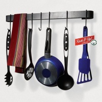 Enclume MPU-13 RACK IT UP Utensil Bar Pot Rack, with 8 Hooks Enclume MPU-13 RACK IT UP Utensil Bar Pot Rack, with 8 Hooks