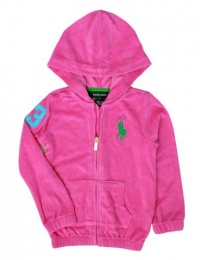 PRL Tod Girl Terry Hoodie, Pink, 3/3T PRL Tod Girl Terry Hoodie, Pink, 3/3T