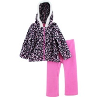Young Hearts Girls 2-6X 2 Piece Printed Jackethood and Pant, Pink, 4T Young Hearts Girls 2-6X 2 Piece Printed Jackethood and Pant, Pink, 4T
