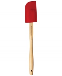 Cook in color! With all the brilliance & personality of Le Creuset, this spatula features a durable silicone head that squeezes in the corners, curves and contours of your bowls, pots, pans and serving dishes, so every bit of batter, every ingredient and every morsel of great taste gets scooped out. Plus, a dishwasher-safe construction means zero hassle from prep to presentation. Cook in color! With all the brilliance & personality of Le Creuset, this spatula features a durable silicone head that squeezes in the corners, curves and contours of your bowls, pots, pans and serving dishes, so every bit of batter, every ingredient and every morsel of great taste gets scooped out. Plus, a dishwasher-safe construction means zero hassle from prep to presentation.