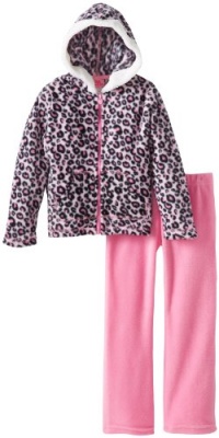 Young Hearts Girls 2-6X 2 Pieced Printed Jackethood and Pant, Pink, 6X Young Hearts Girls 2-6X 2 Pieced Printed Jackethood and Pant, Pink, 6X