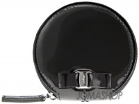 Salvatore Ferragamo Black Patent Leather Coin Pouch FR22-B004BKPAT