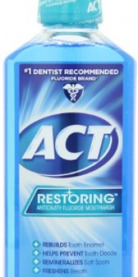 ACT Restoring Mouthwash, Cool Splash Mint, 18-Ounce Bottle (Pack of 4) ACT Restoring Mouthwash, Cool Splash Mint, 18-Ounce Bottle (Pack of 4)