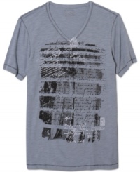 Your classic t-shirt gets a hip upgrade with this slub weave henley from INC International Concepts. Your classic t-shirt gets a hip upgrade with this slub weave henley from INC International Concepts.